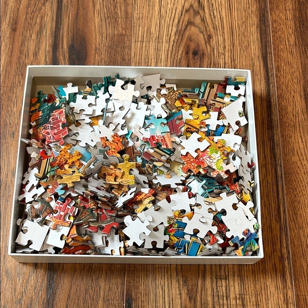 Amazon Vibrant Autumn Cottage Puzzle - 500 Pieces - Picture 2 of 2